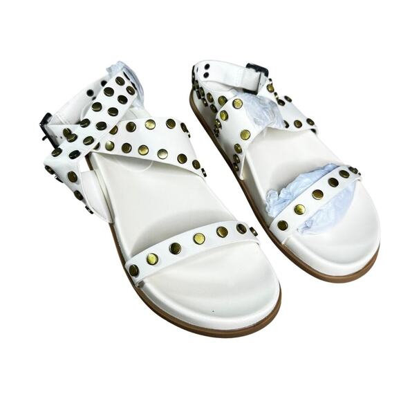 ShuShop Womens sz 8 Cecily Bone Studded Sandal New in Box Wrap Ankle - Picture 3 of 9